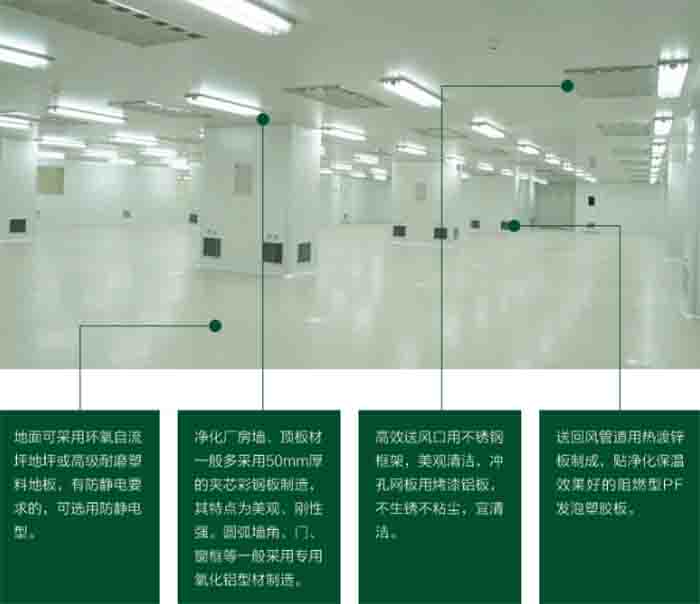 GMP凈化車間結(jié)構(gòu)材料要求